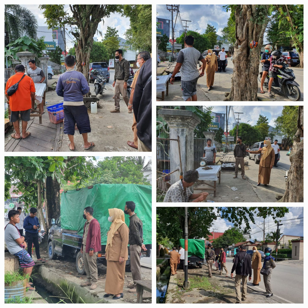 Penertiban PKL dan Sosialisasi Pembongkaran Bangunan Kantor Kelurahan Temindung Permai