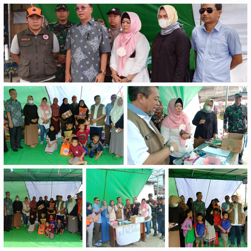 Mendampingi Bapak Wakil Gubernur Kaltim Dalam Penyerahan Bantuan Kepada Korban Bencana Kebakaran
