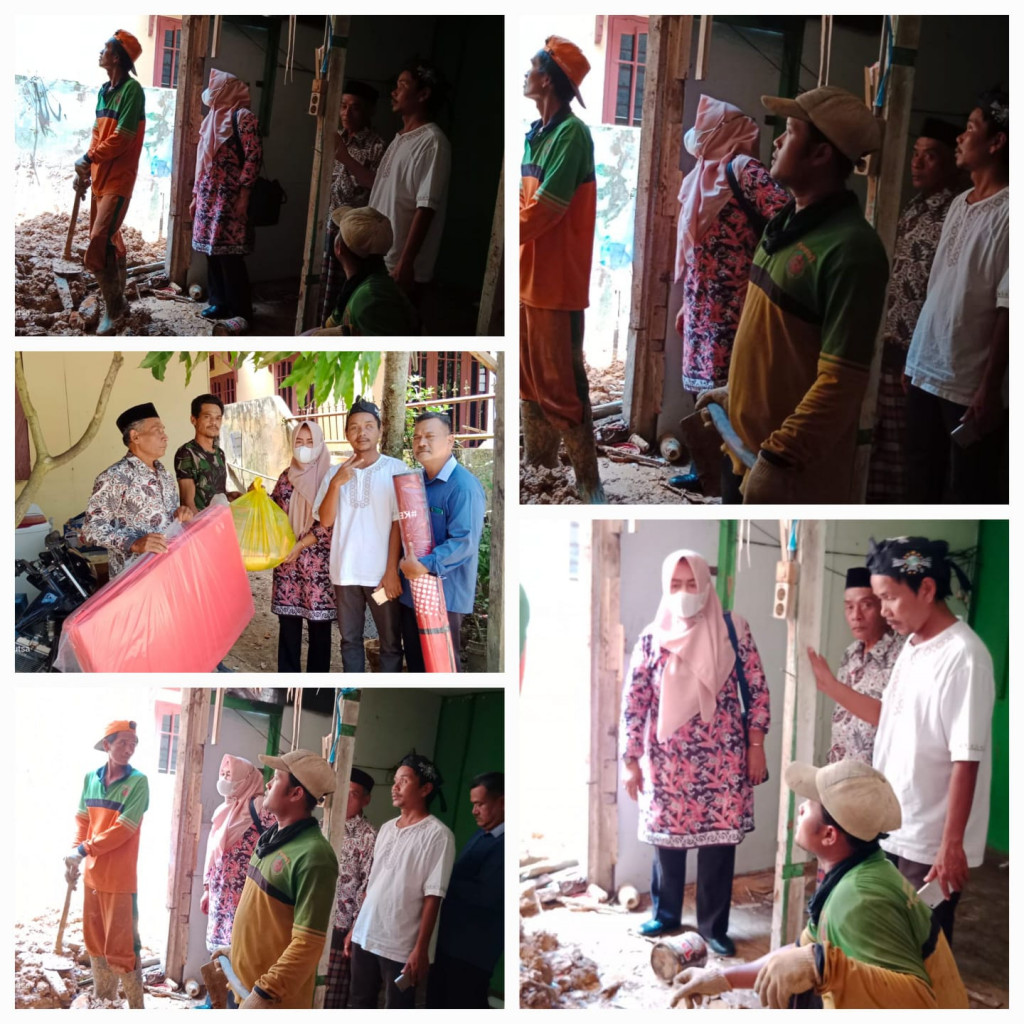 Memberikan Bantuan Kepada Korban Tanah Longsor RT 89 Kelurahan Sungai Pinang Dalam