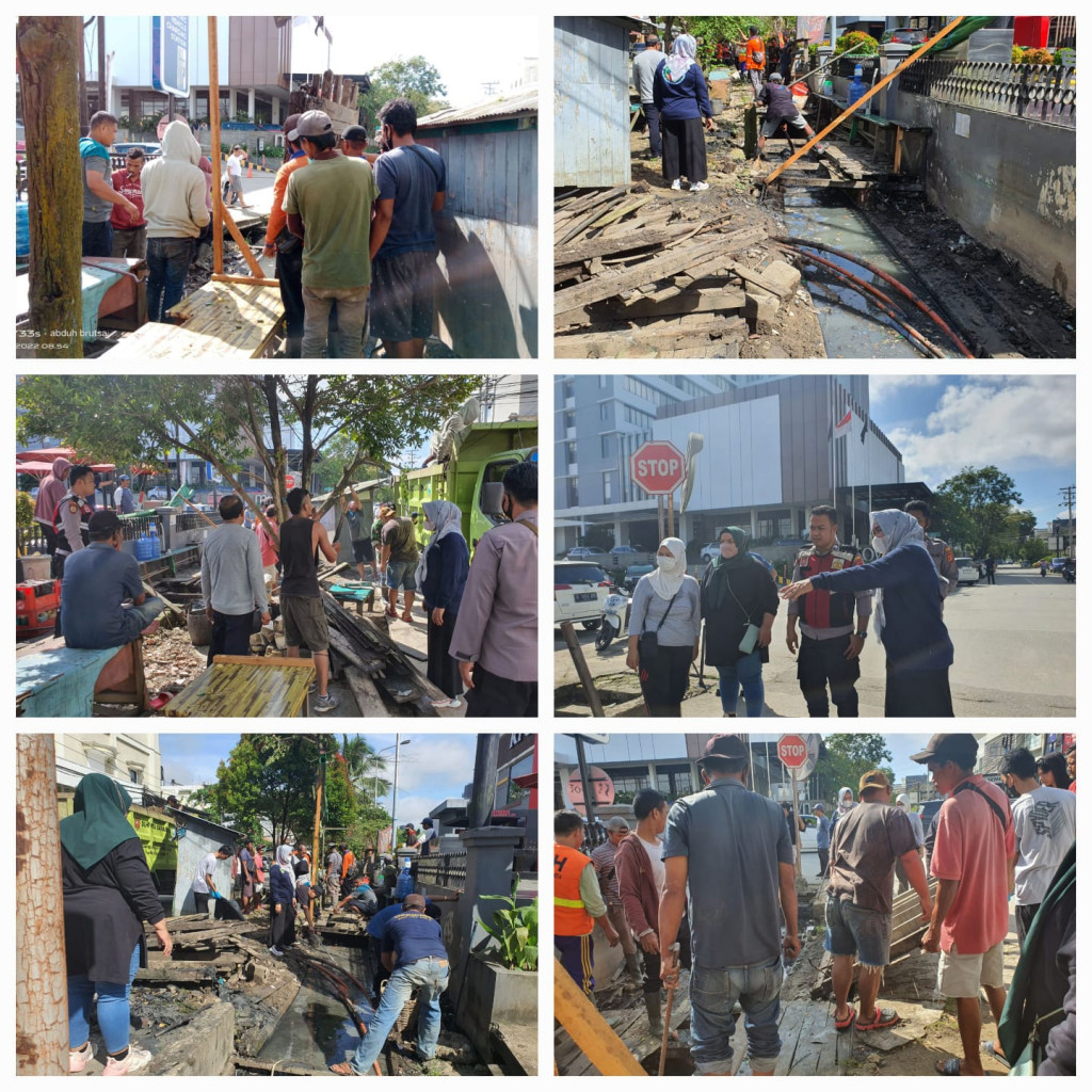 Gotong Royong di Jalan Hasan Basri