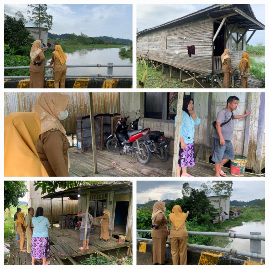 Mendatangi Pemilik Rumah Yang Terdampak Kegiatan Pembuatan Tanggul Untuk Masalah Banjir Di Kelurahan Gunung Lingai