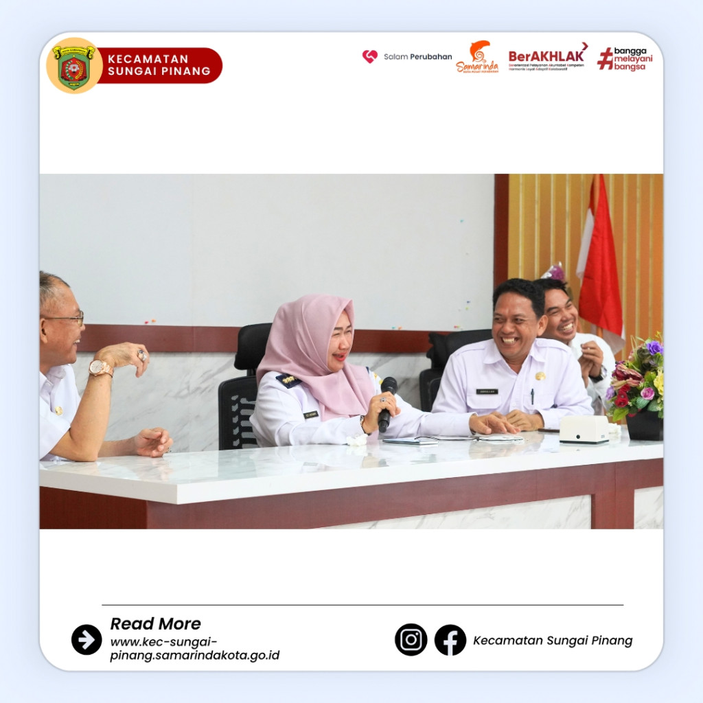 Serah Terima Jabatan Kasi Kesra di Kantor Kecamatan Sungai Pinang