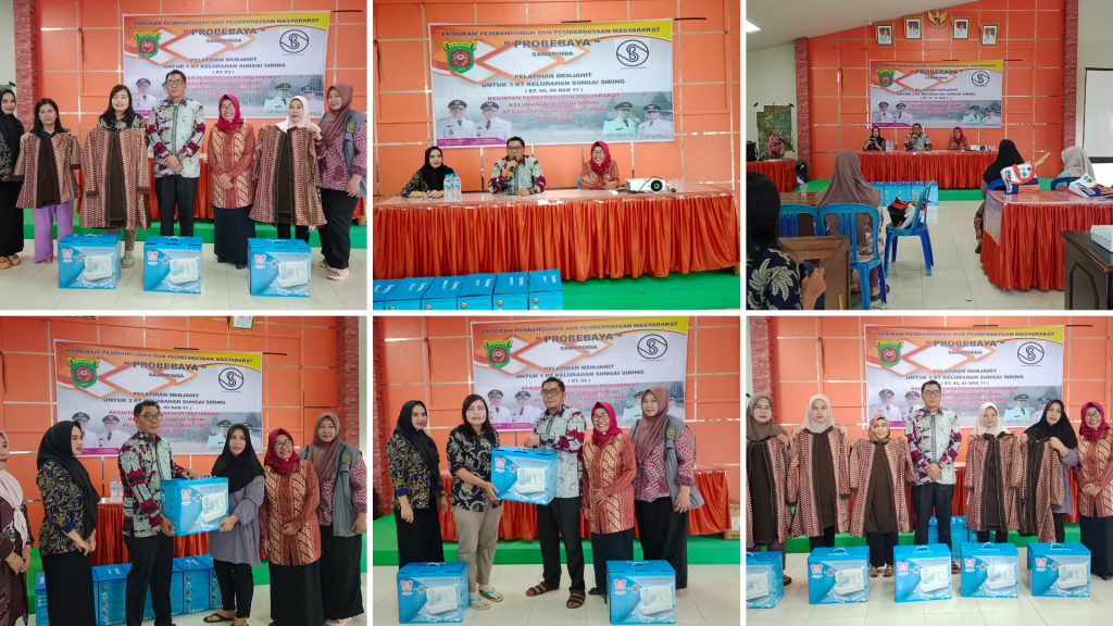 KEGIATAN PEMBERDAYAAN MASYARAKAT PELATIHAN MENJAHIT