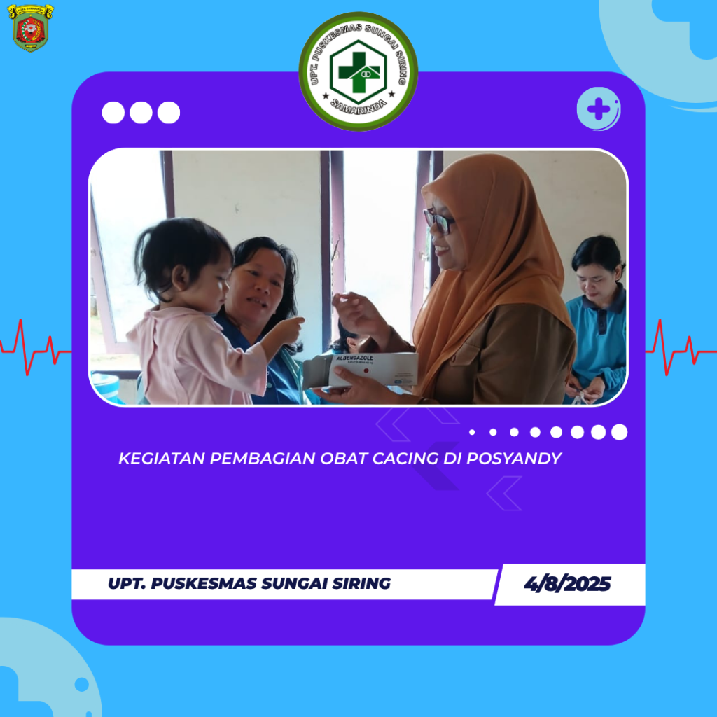 PEMBAGIAN OBAT CACING DI POSYANDU