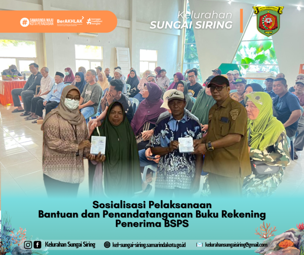 Sosisalisasi dan serah terima buku tabungan Program Bantuan Stimulan Perumahan swadaya