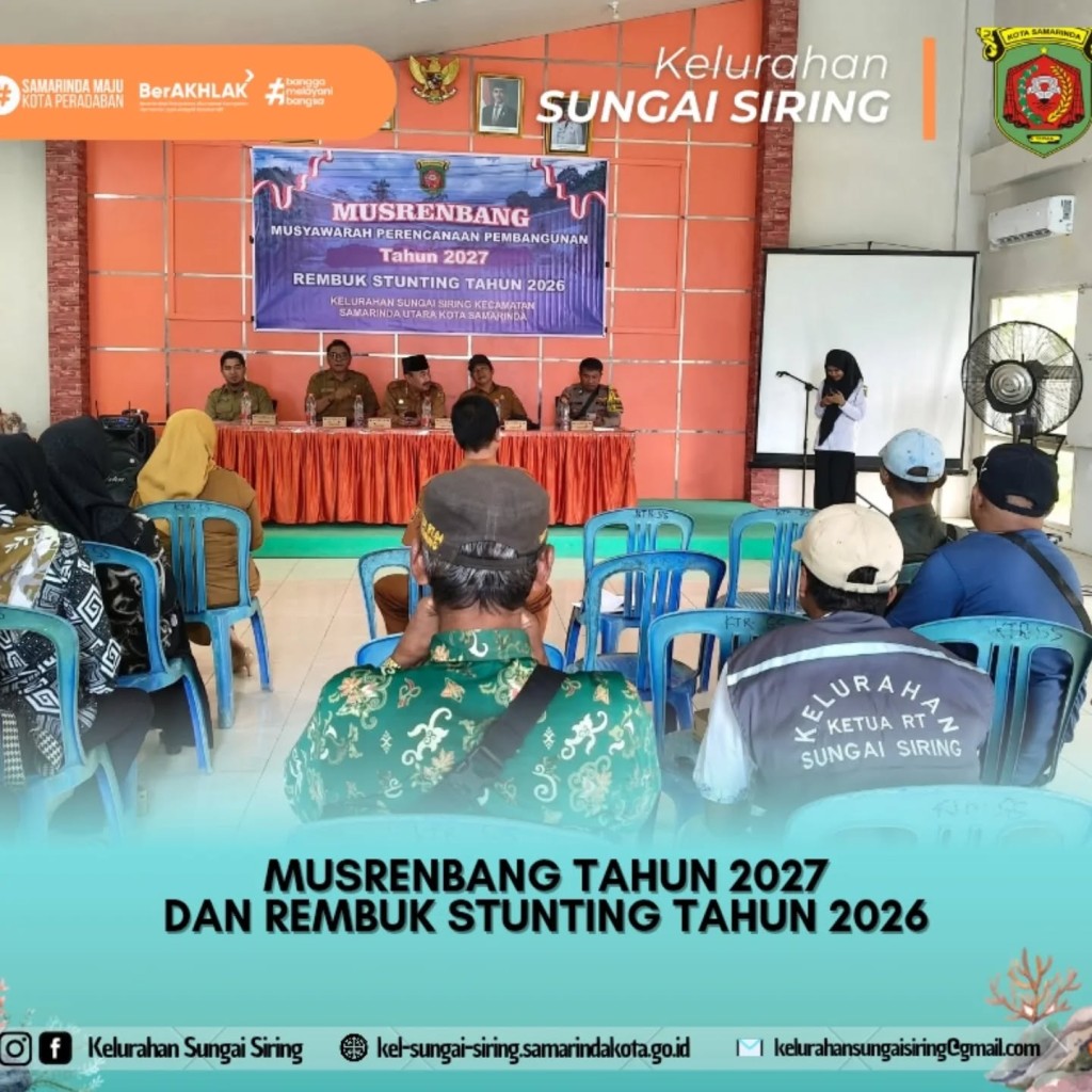 MUSRENBANG TAHUN 2027 DAN REMBUK STUNTING TAHUN 2026