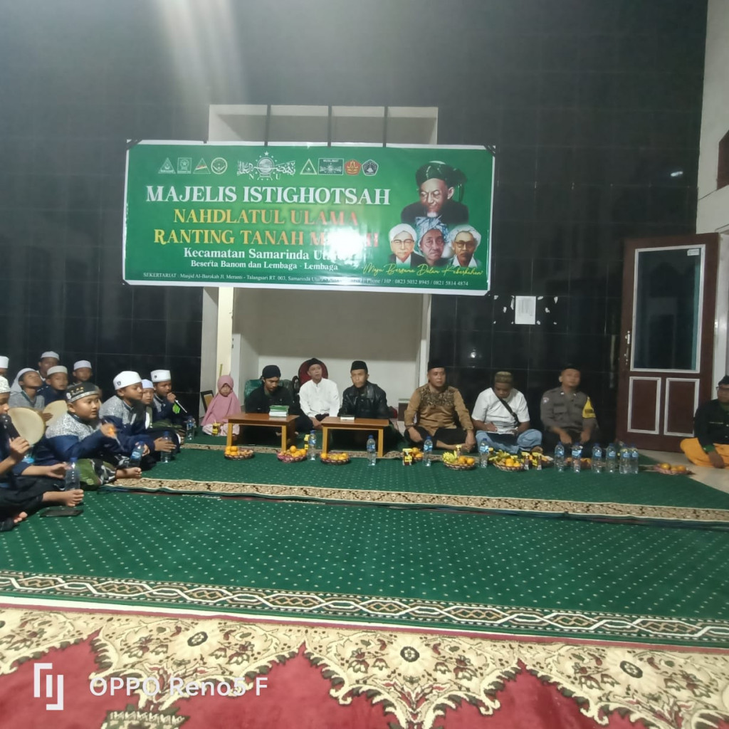 Lurah Tanah Merah Mengikuti Acara Istighotsah NU Ranting Kecamatan Samarinda Utara