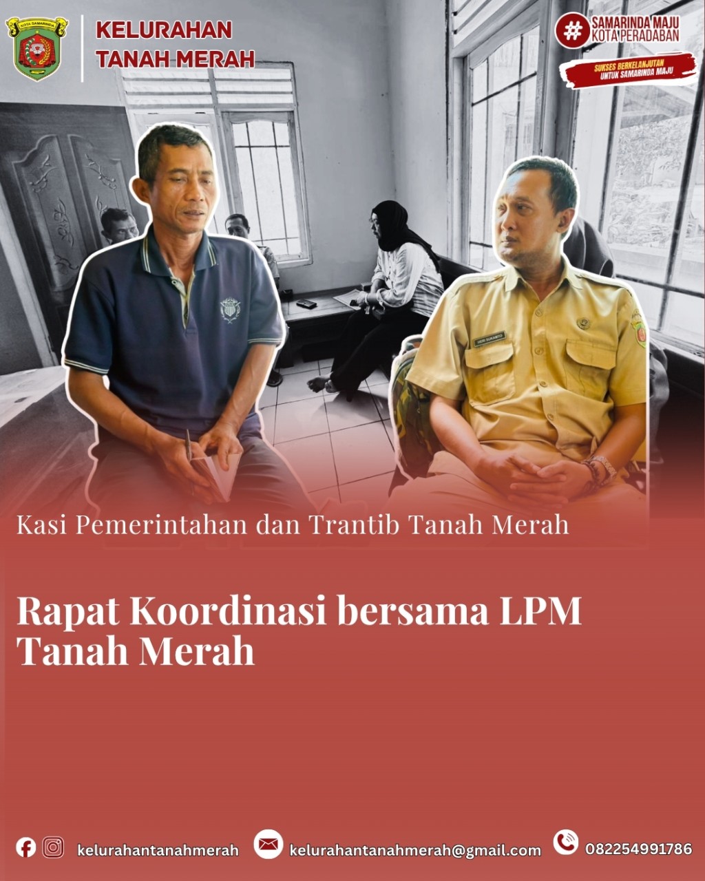 Rapat Koordinasi bersama LPM Tanah Merah
