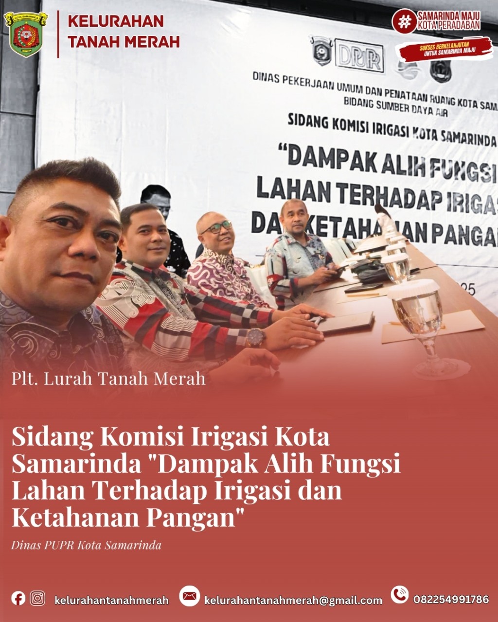 Sidang Komisi irigasi Kota Samarinda "Dampak Alih Fungsi Lahan Terhadap Irigasi dan Ketahanan Pangan"