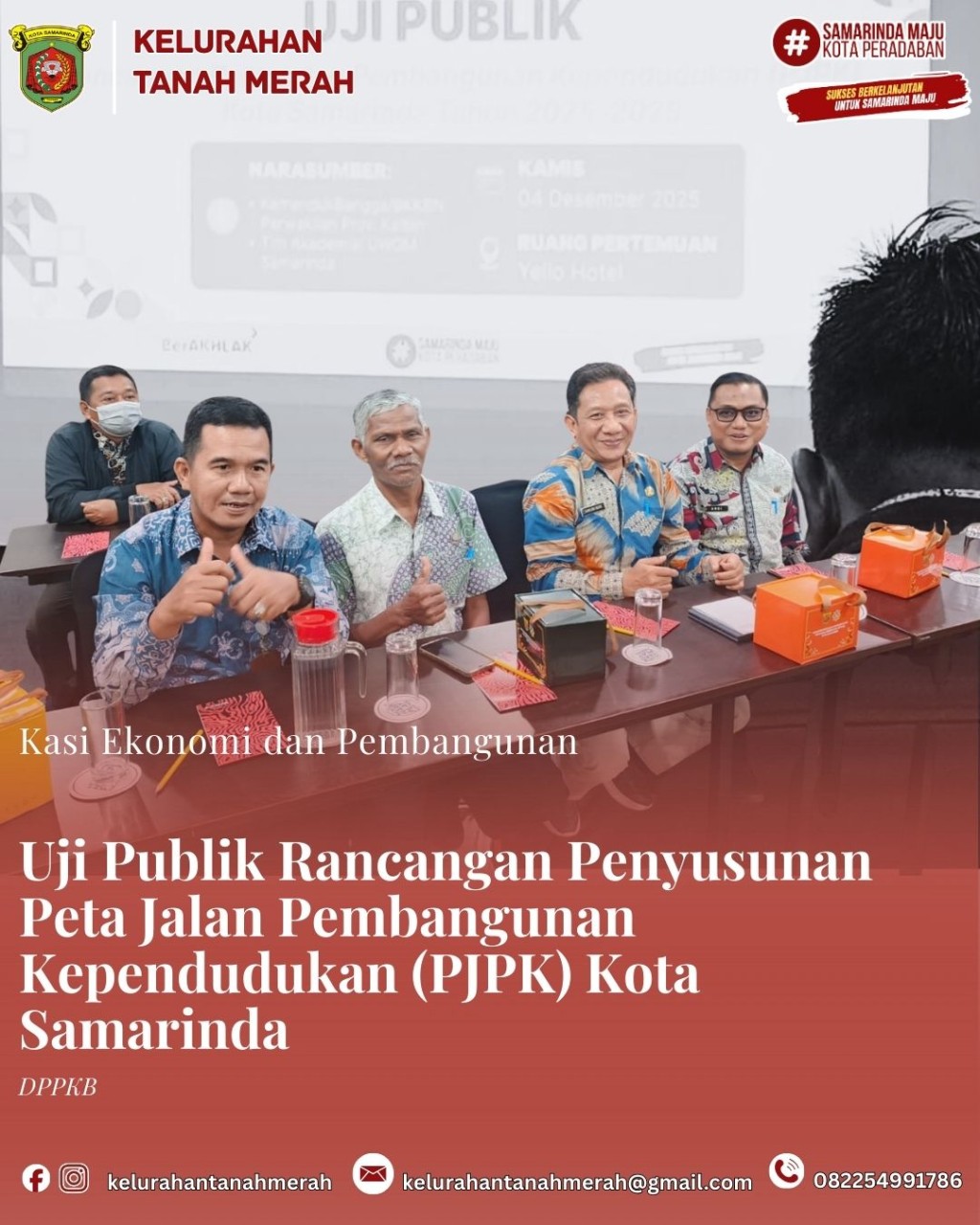 Uji Publik Rancangan Penyusunan Peta Jalan Pembangunan Kependudukan  (PJPK) Kota Samarinda