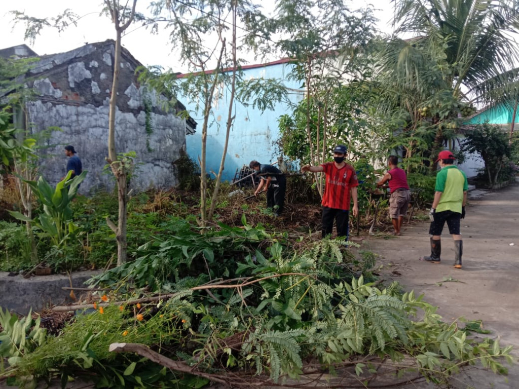 Semangat Kegiatan  Rutin Gotong Royong Massal  Setiap Bulan di Kelurahan Tani Aman