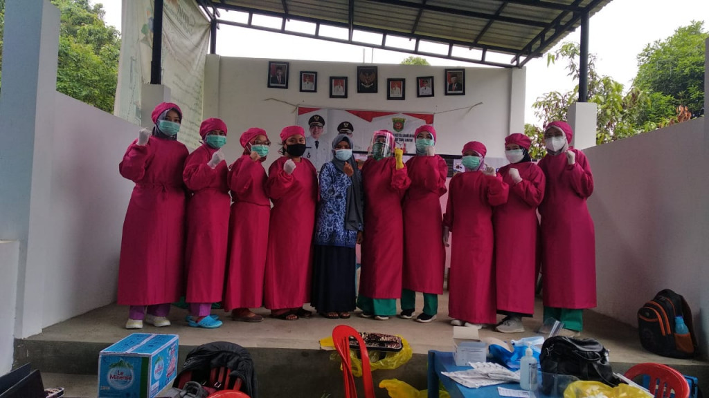 Vaksinasi Massal 251 Orang Warga di Kelurahan Tani Aman Kecamatan Loa Janan Ilir