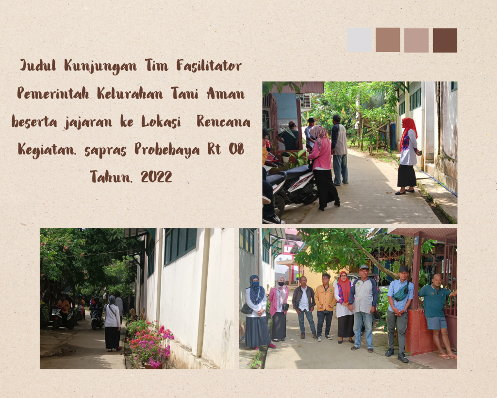 Kegiatan Rencana Sapras Probebaya RT 08 Tahun 2022