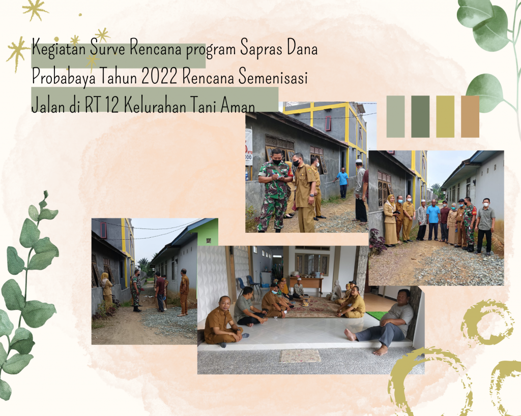 Kegiatan Surve Rencana Program Sapras Dana Probebaya Tahun 2022