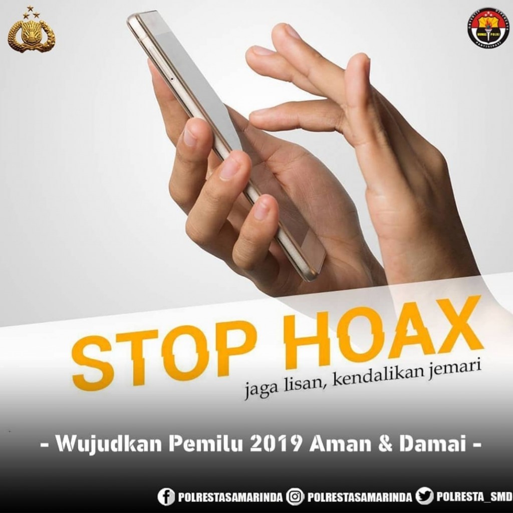 Jaga Lisan, Kendalikan Jemari. Wujudkan Pemilu 2019 Aman & Damai