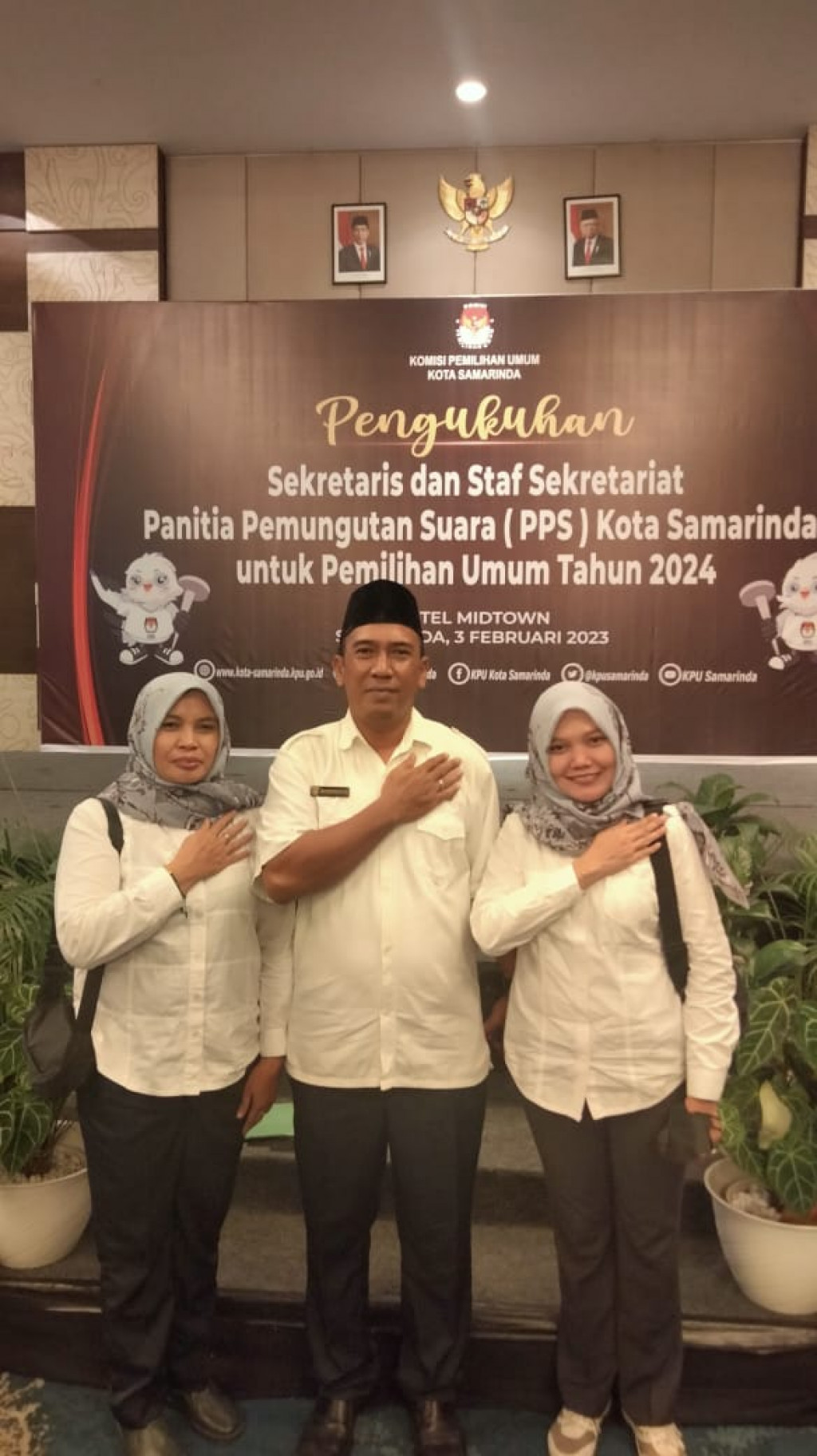 Pengukuhan Panitia Pemungutan Suara 2024 Kota Samarinda