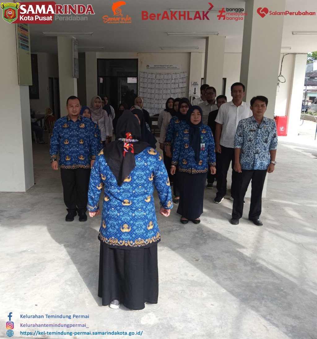 Apel Seluruh Staff dan Lurah Temindung Permai