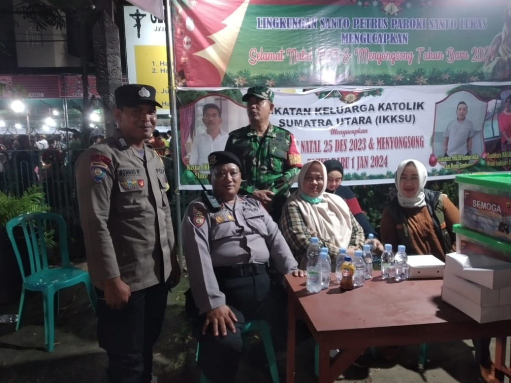 Monitoring serta Penjagaan Pengamanan tempat Ibadah Gereja di Wilayah Kelurahan Temindung Permai