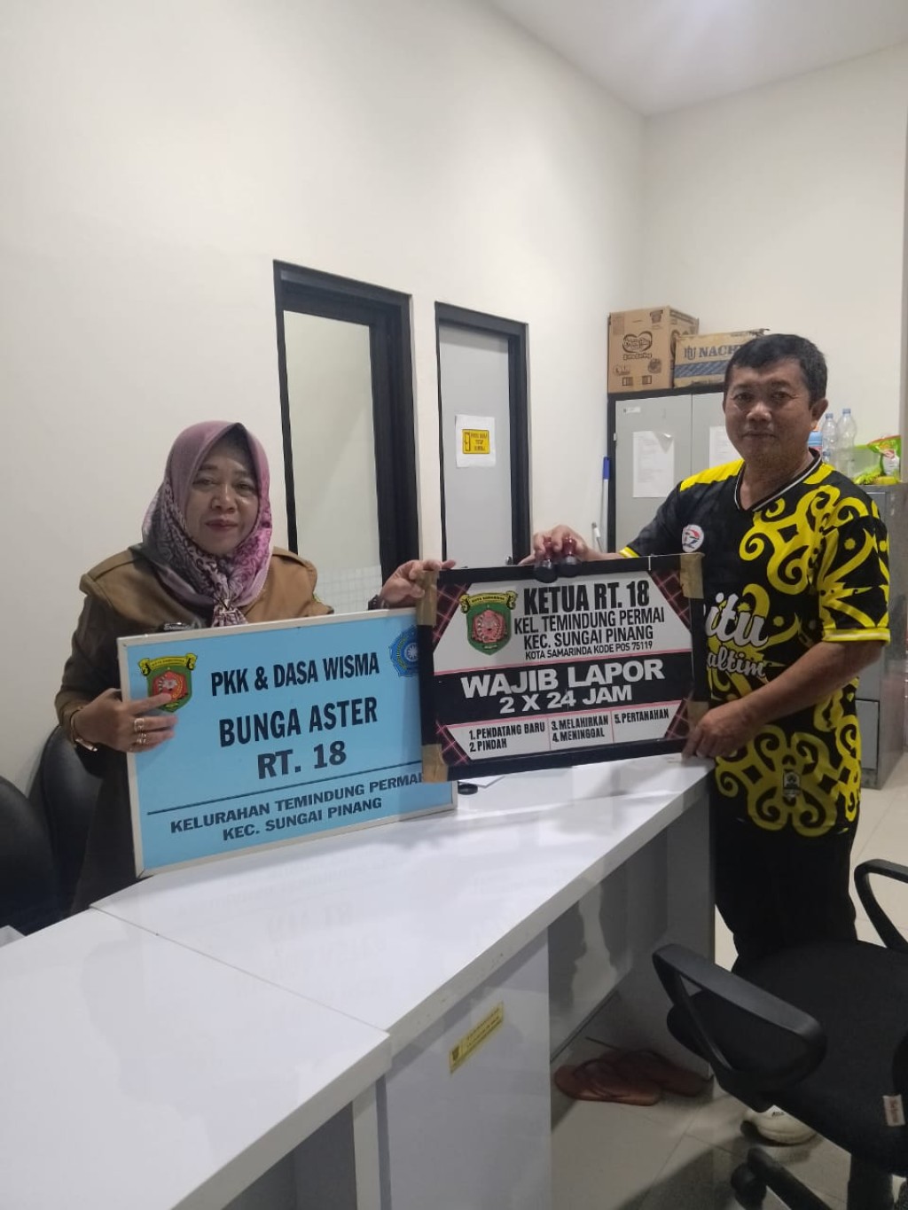 Serah Terima Kepengurusan Ketua RT.018