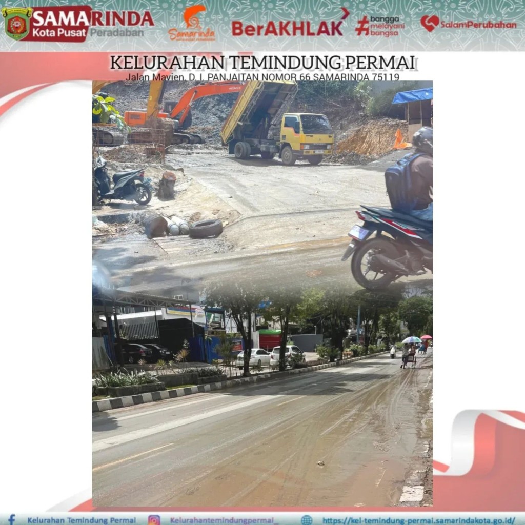 Menerima Laporan dari Masyarakat terkait jalan yang berlumpur