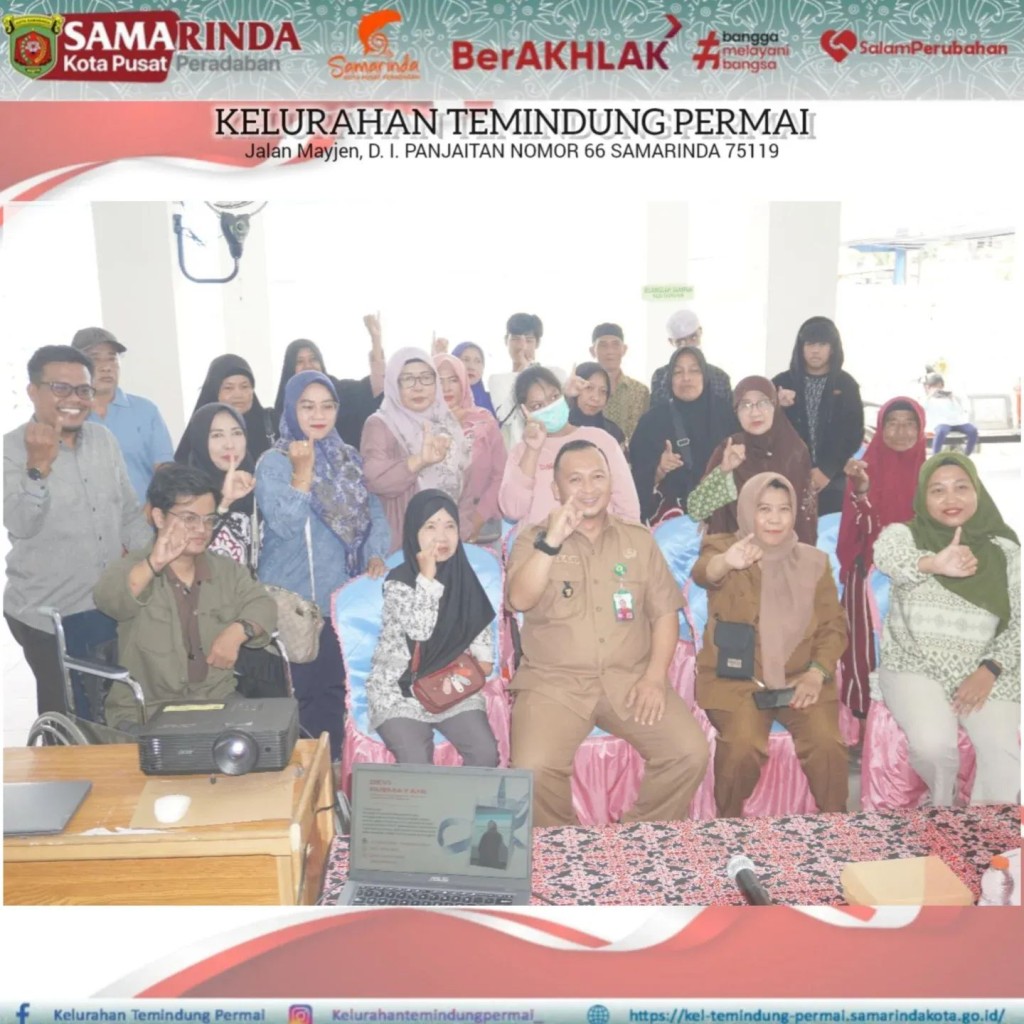 Pelatihan bimbingan agar produk Kelompok Disabilitas Kelurahan (KDK)