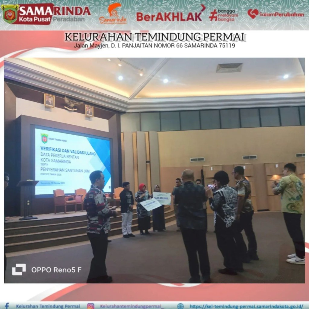 Kegiatan Verifikasi dan Validasi Data Pekerja Rentan Program Perlindungan Jaminan Sosial Ketenagakerjaan Kota Samarinda