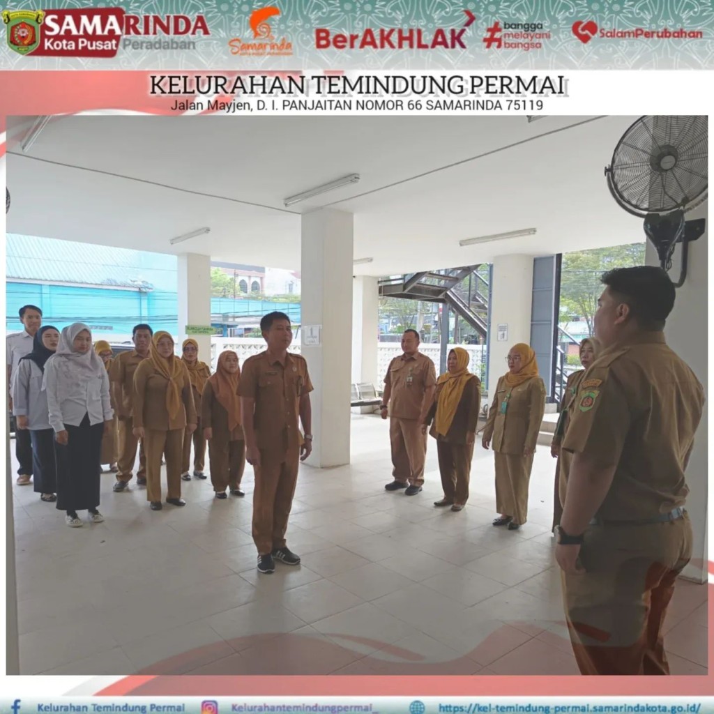 “Apel Pagi Rutin Kelurahan Temindung Permai”