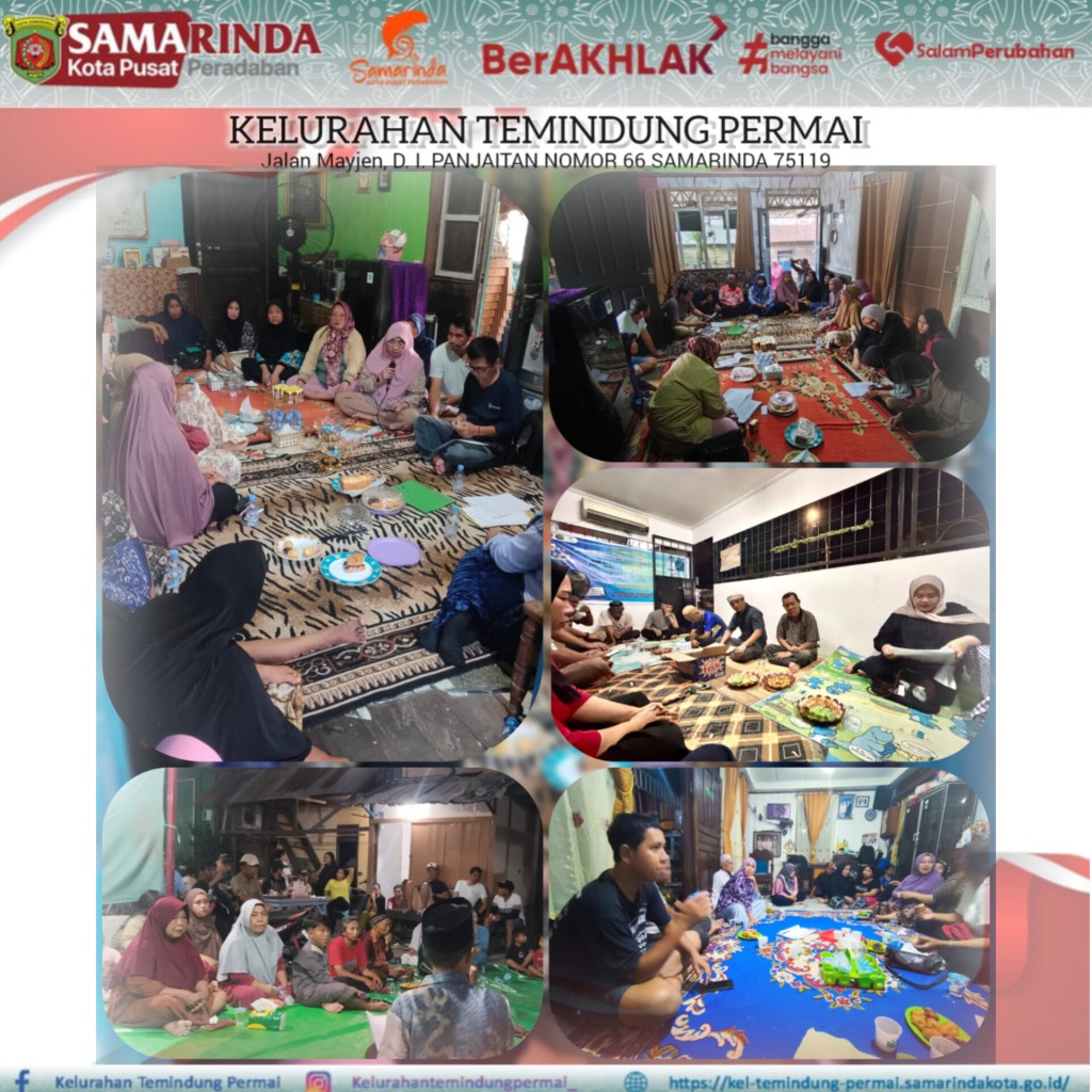 REMBUK WARGA RT 007, 009, 025, 028  dan RT. 029 KELURAHAN TEMINDUNG PERMAI