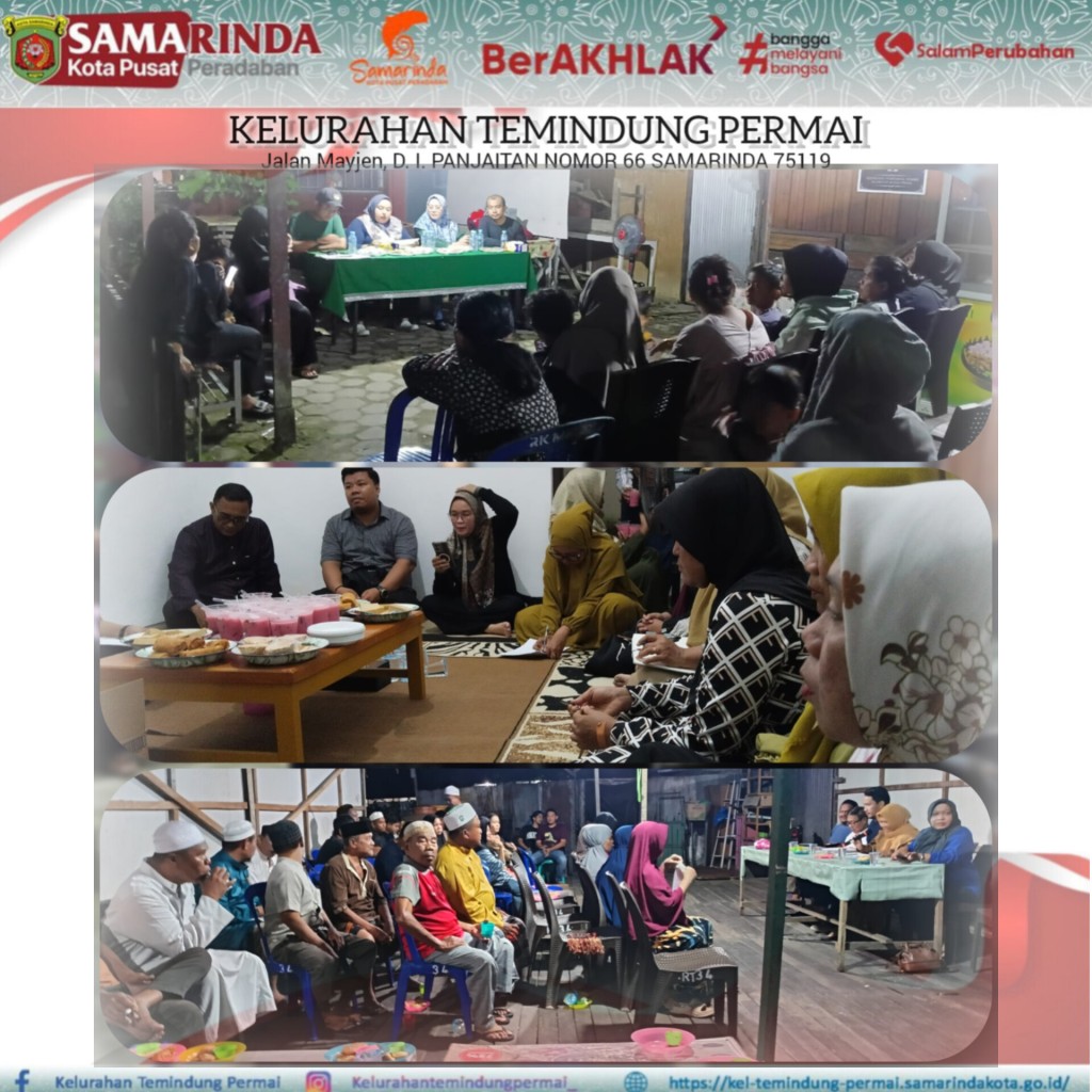 REMBUK WARGA RT. 020,033 DAN RT. 034 KELURAHAN TEMINDUNG PERMAI