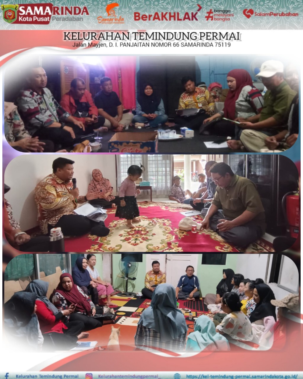 REMBUK WARGA RT. 010, RT. 021 DAN RT. 032 KELURAHAN TEMINDUNG PERMAI