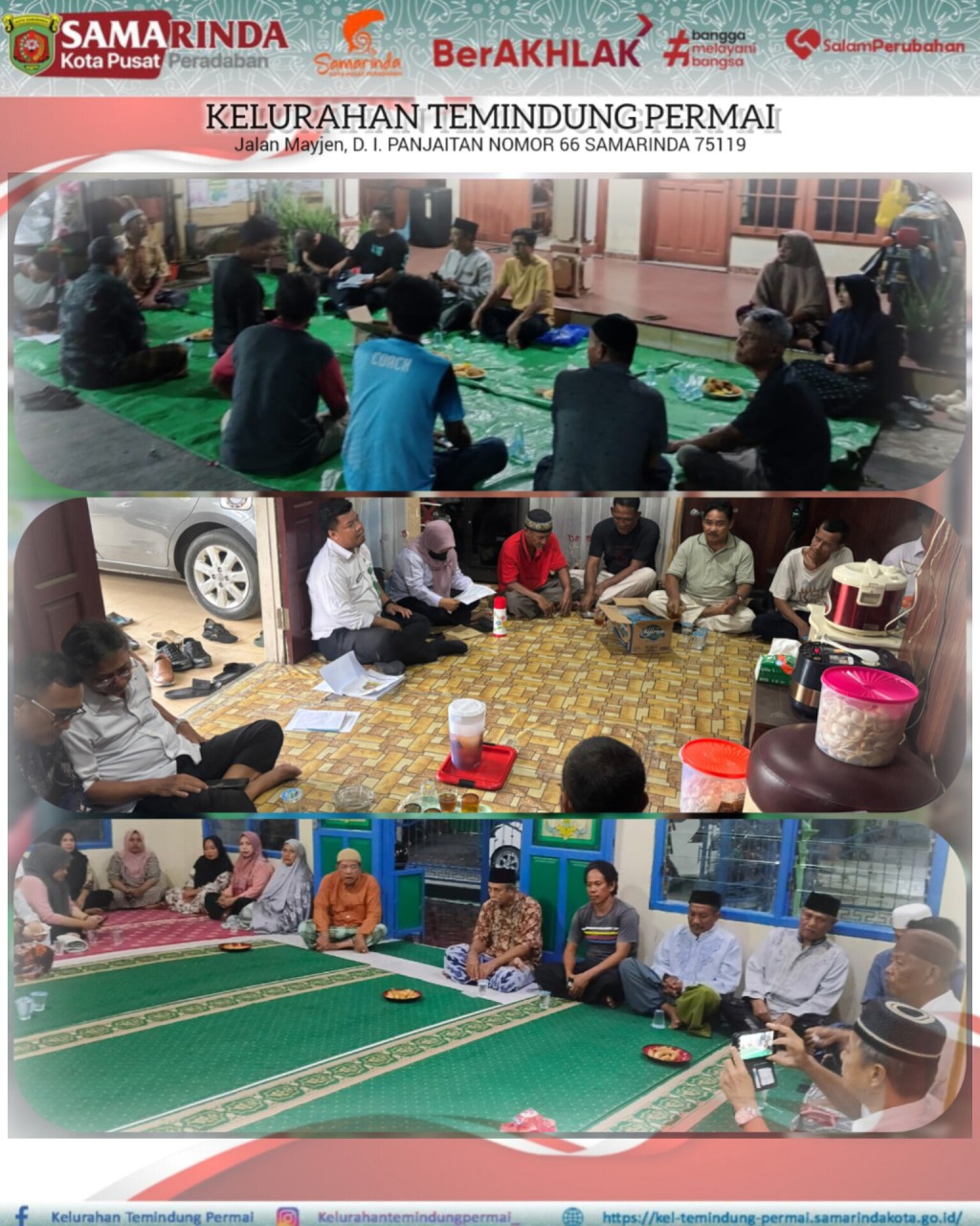 REMBUK WARGA RT. 022, RT. 037 DAN RT. 038 KELURAHAN TEMINDUNG PERMAI