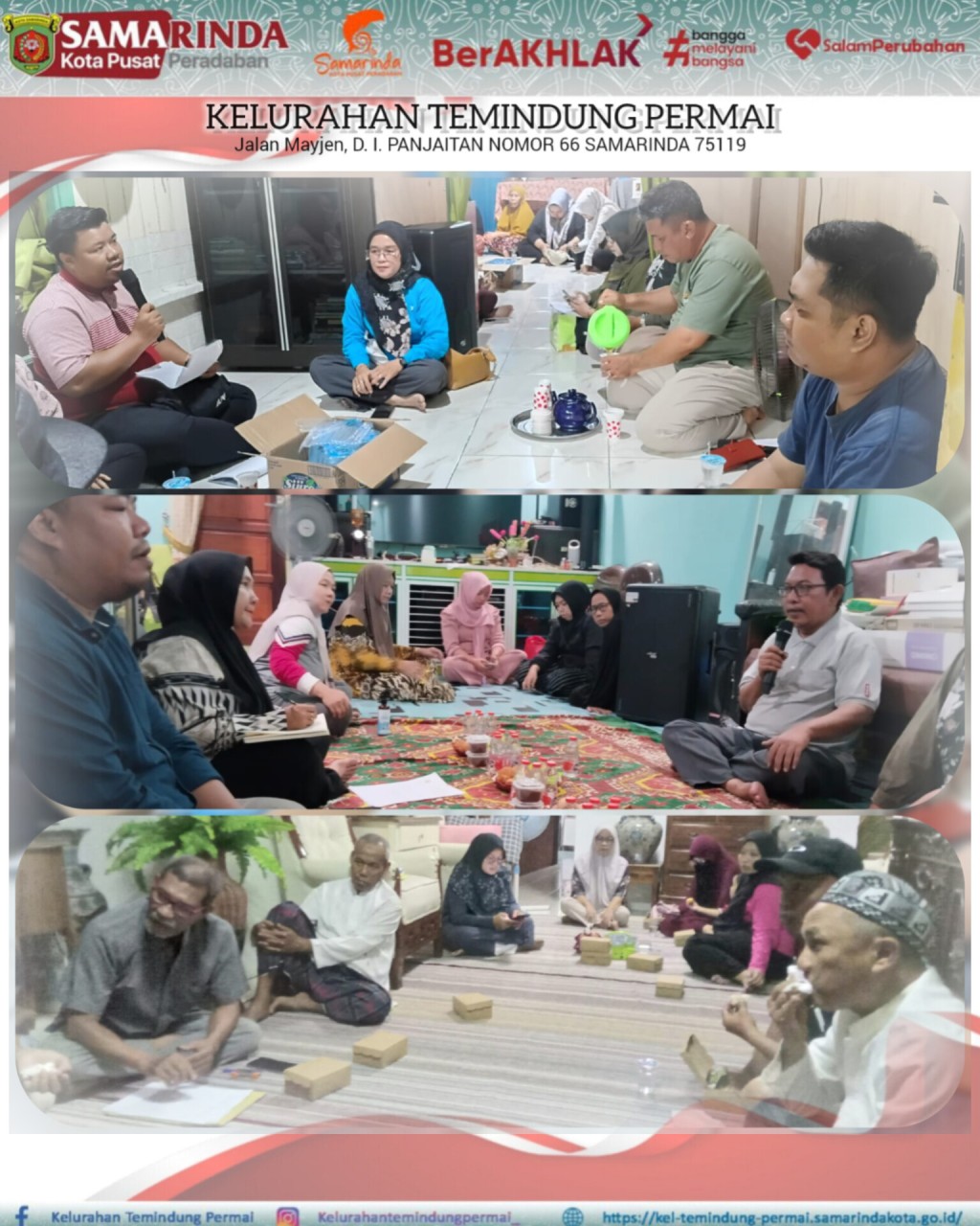 REMBUK WARGA RT. 008, RT. 015, RT. 017 DAN RT. 019 KELURAHAN TEMINDUNG PERMAI