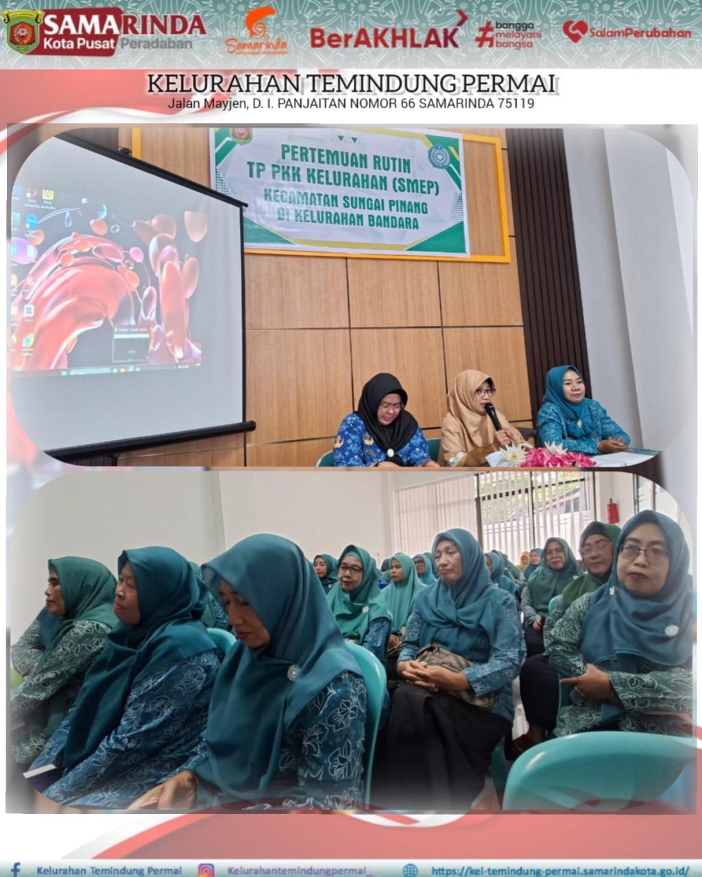 PERTEMUAN RUTIN TP PKK SE-KECAMATAN SUNGAI PINANG