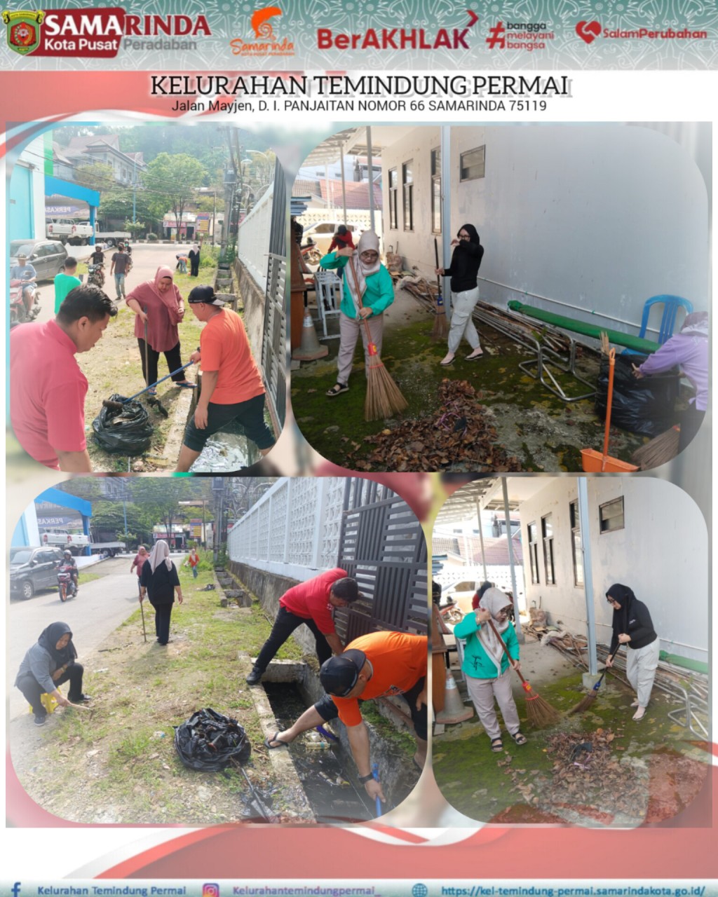 GIAT GOTONG ROYONG AREA KANTOR KELURAHAN TEMINDUNG PERMAI