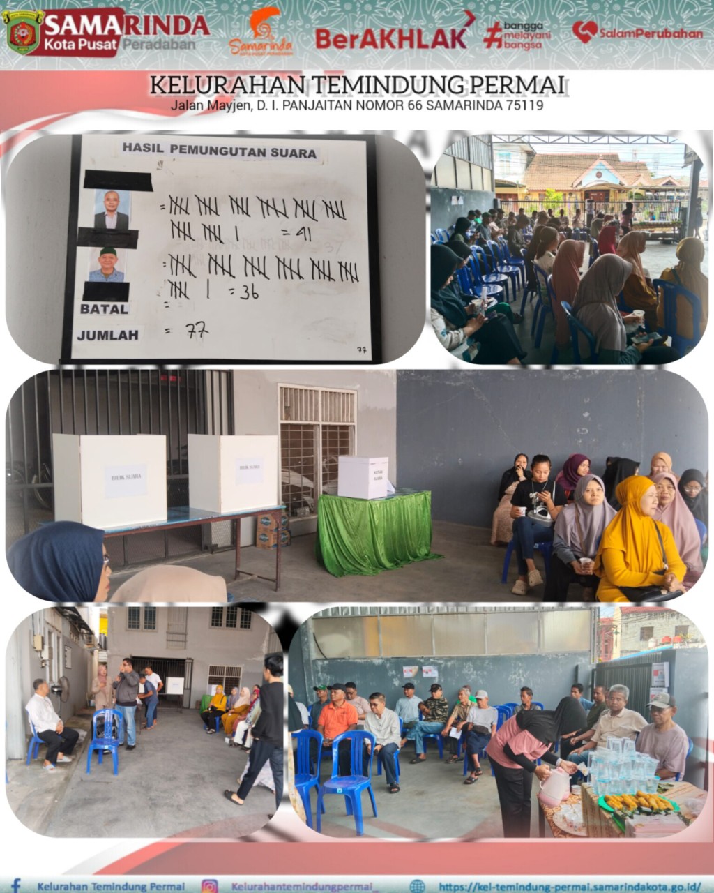 PEMILIHAN KETUA RT. 006 KELURAHAN TEMINDUNG PERMAI