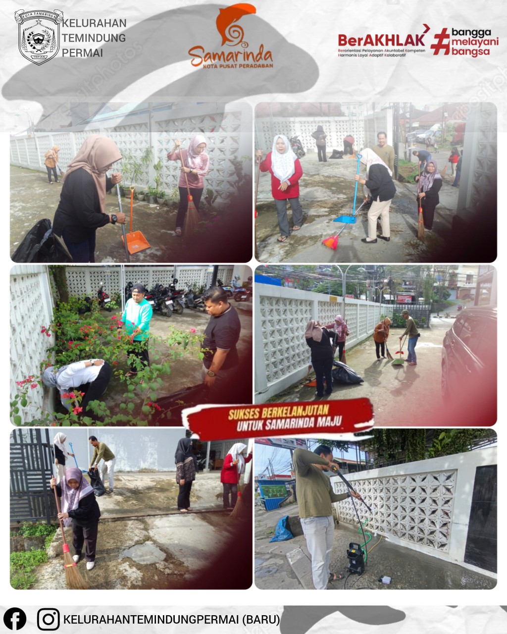 TAHUN BARU SEMANGAT BARU, GOTONG ROYONG TEMINDUNG PERMAI