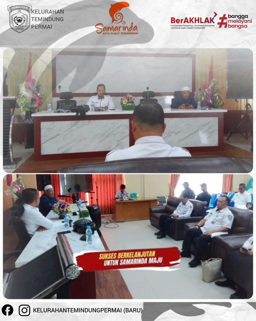 RAPAT PERSIAPAN MTQ KE-48 TINGKAT KECAMATAN SUNGAI PINANG DI KELURAHAN MUGIREJO