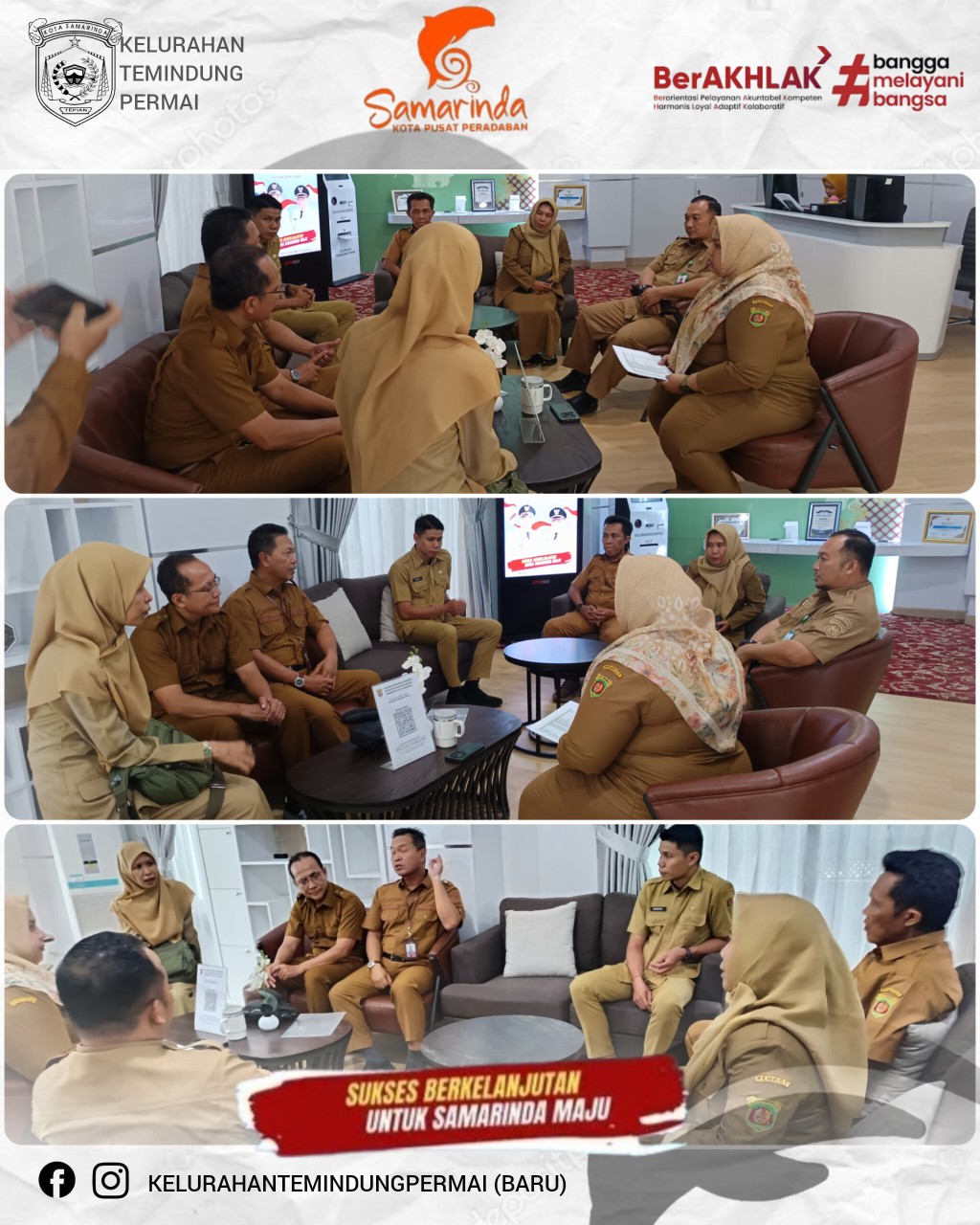 KUNJUNGAN DINAS KETAHANAN PANGAN KOTA SAMARINDA