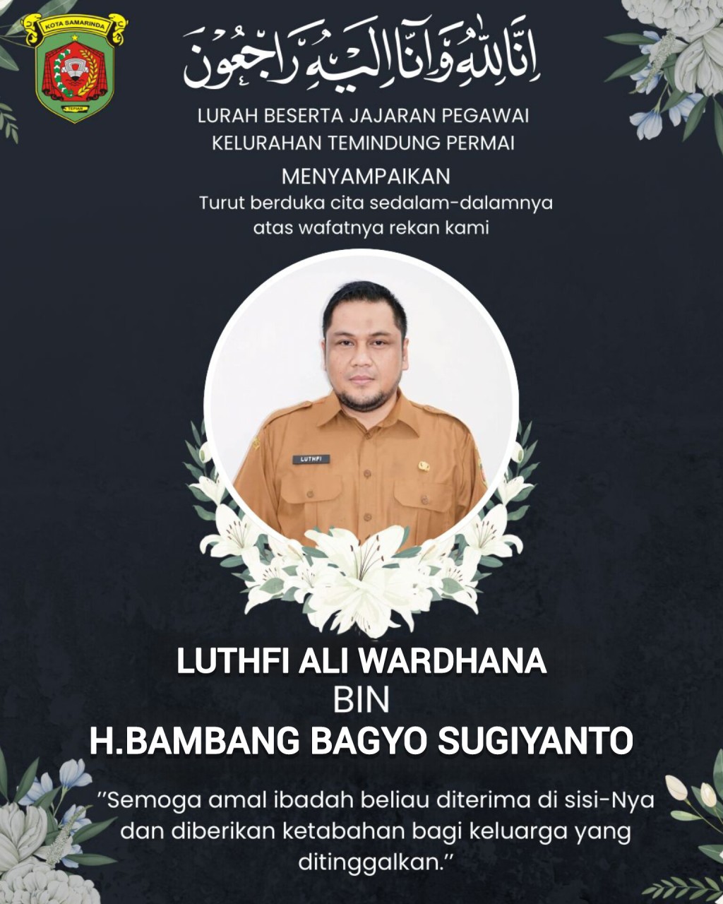 BERITA DUKA CITA KELURAHAN TEMINDUNG PERMAI