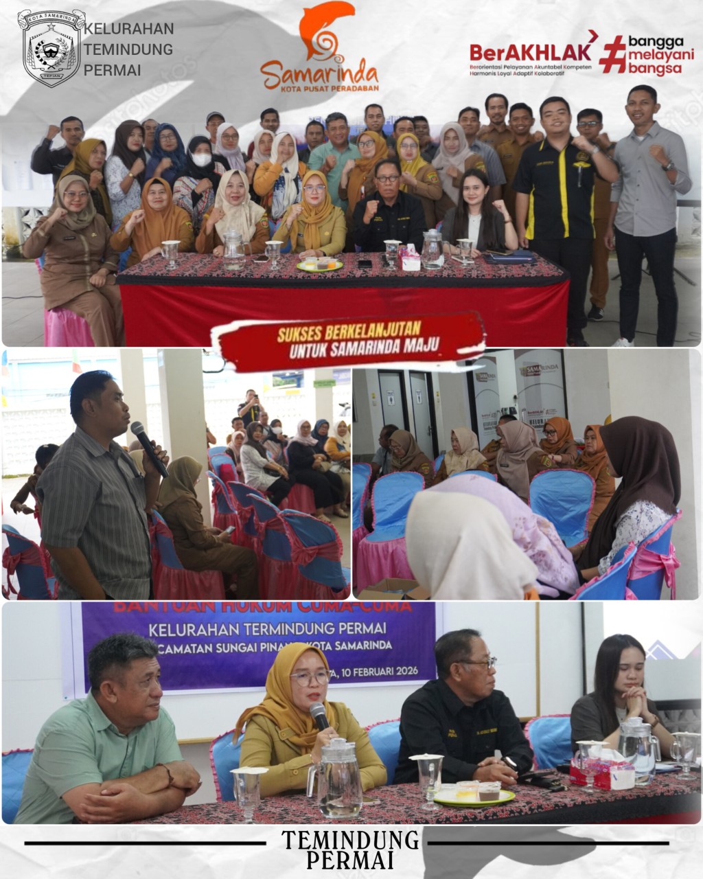 PENYULUHAN BANTUAN HUKUM CUMA-CUMA BAGI WARGA KELURAHAN TEMINDUNG PERMAI