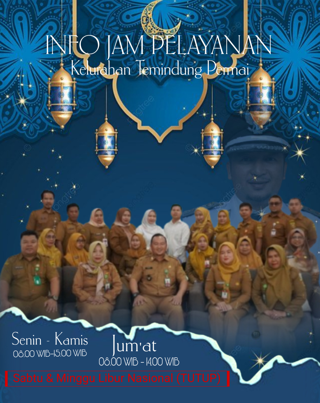 INFO JAM PELAYANAN RAMADAN 2026 KELURAHAN TEMINDUNG PERMAI