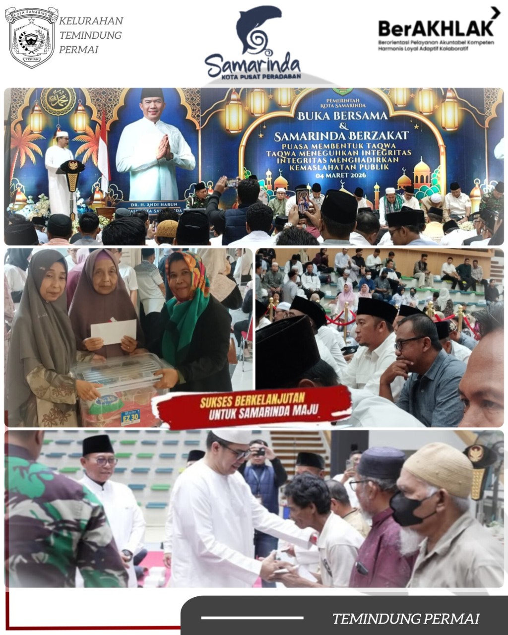MOMENTUM RAMADHAN PEMKOT SAMARINDA GELAR BUKA PUASA BERSAMA DAN GERAKAN SAMARINDA BERZAKAT