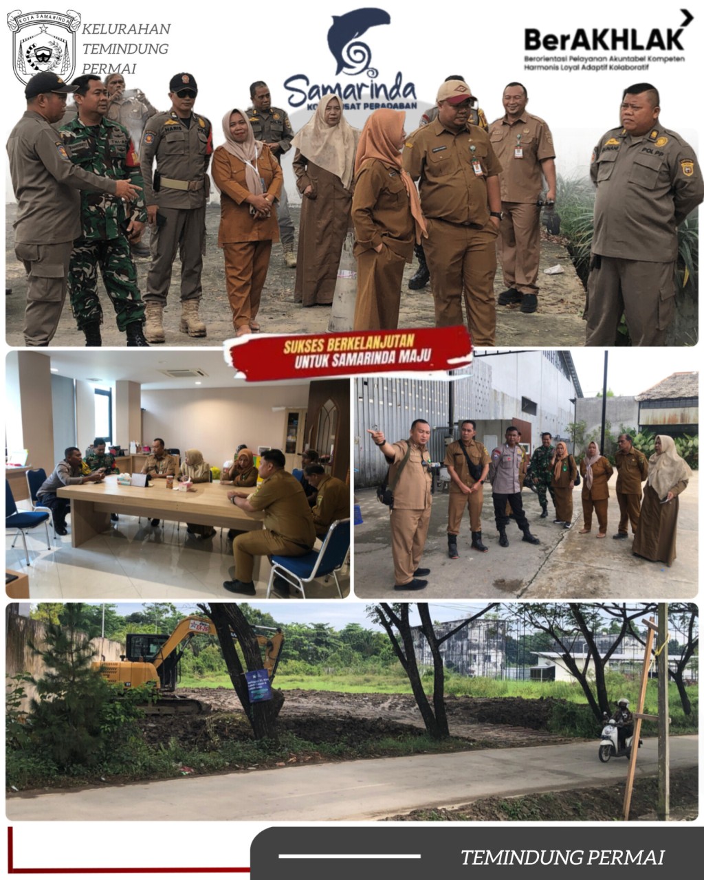 MONITORING PEMATANGAN LAHAN DI JALAN BELATUK KELURAHAN TEMINDUNG PERMAI