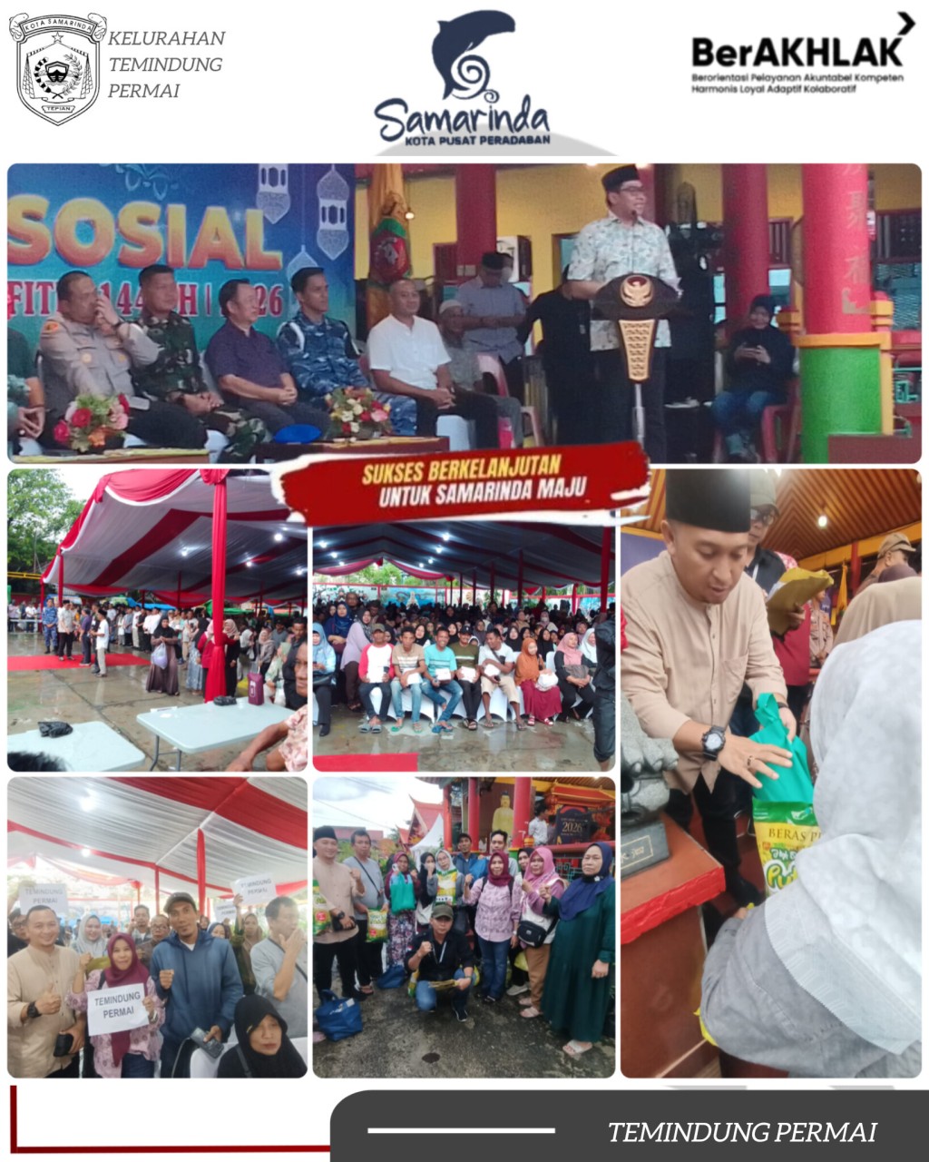 Penyaluran 9.000 Paket Bantuan Yayasan Dharma Bakti di Samarinda