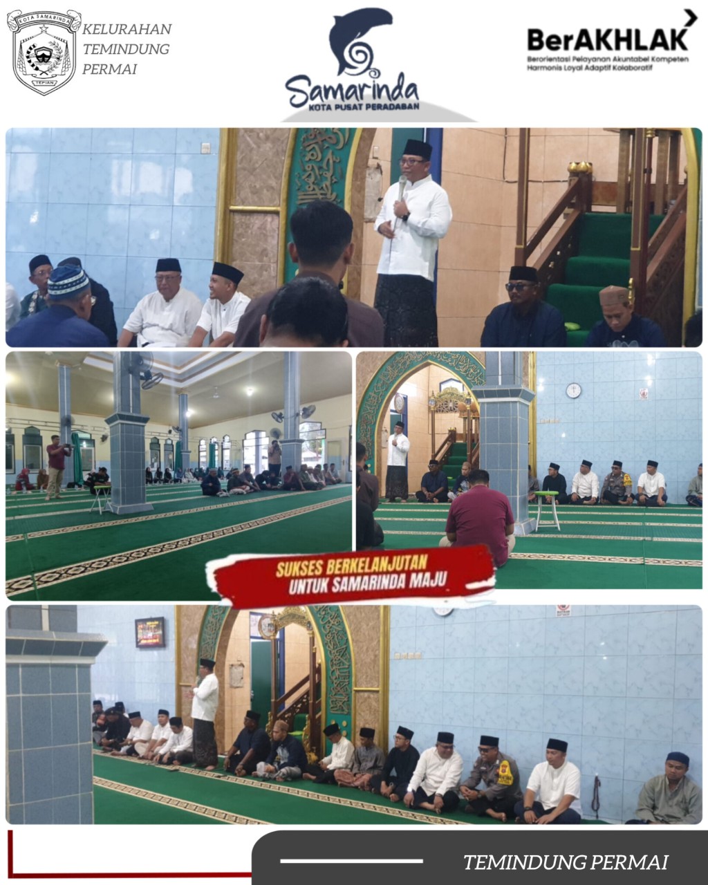 Wakil Wali Kota Samarinda Hadiri Safari Ramadan 1447 H di Masjid Al-Amin Lubuk Sawa