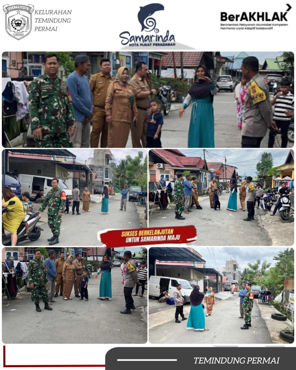 Lurah Temindung Permai Monitoring Batas Wilayah RT 034 dan RT 035 di Samarinda