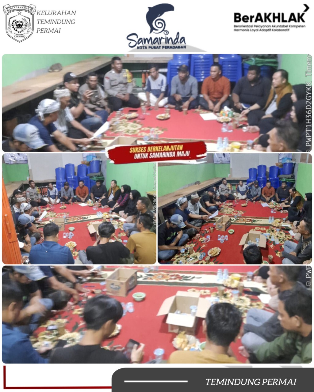Silaturahmi dan Penguatan Kepengurusan FKPM, Wujud Sinergi Jaga Keamanan di Temindung Permai