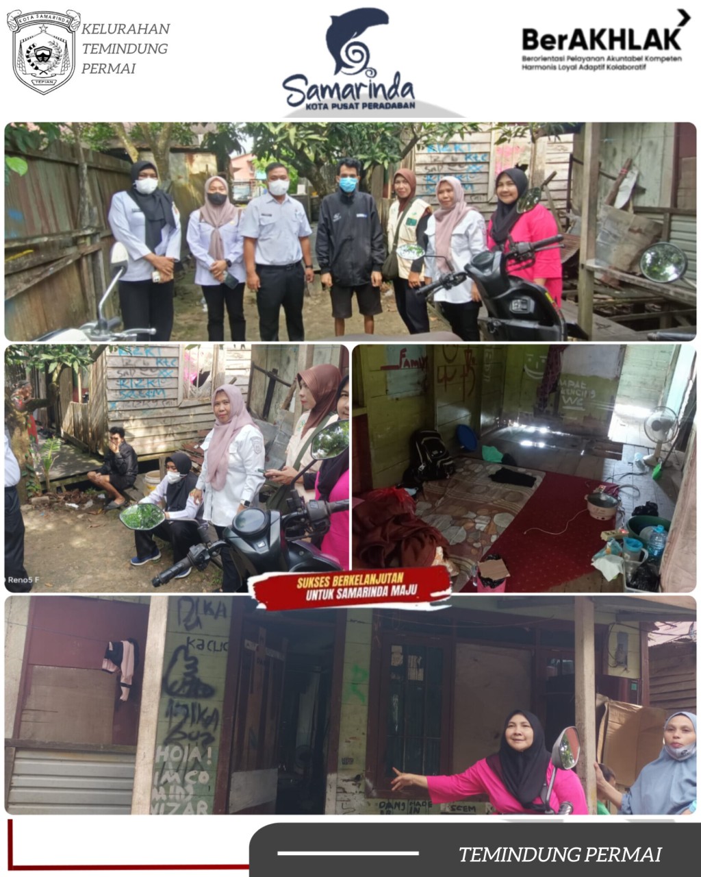 Kolaborasi Dinsos, Kelurahan, dan Warga Tangani Pasien TBC Terlantar di Temindung Permai