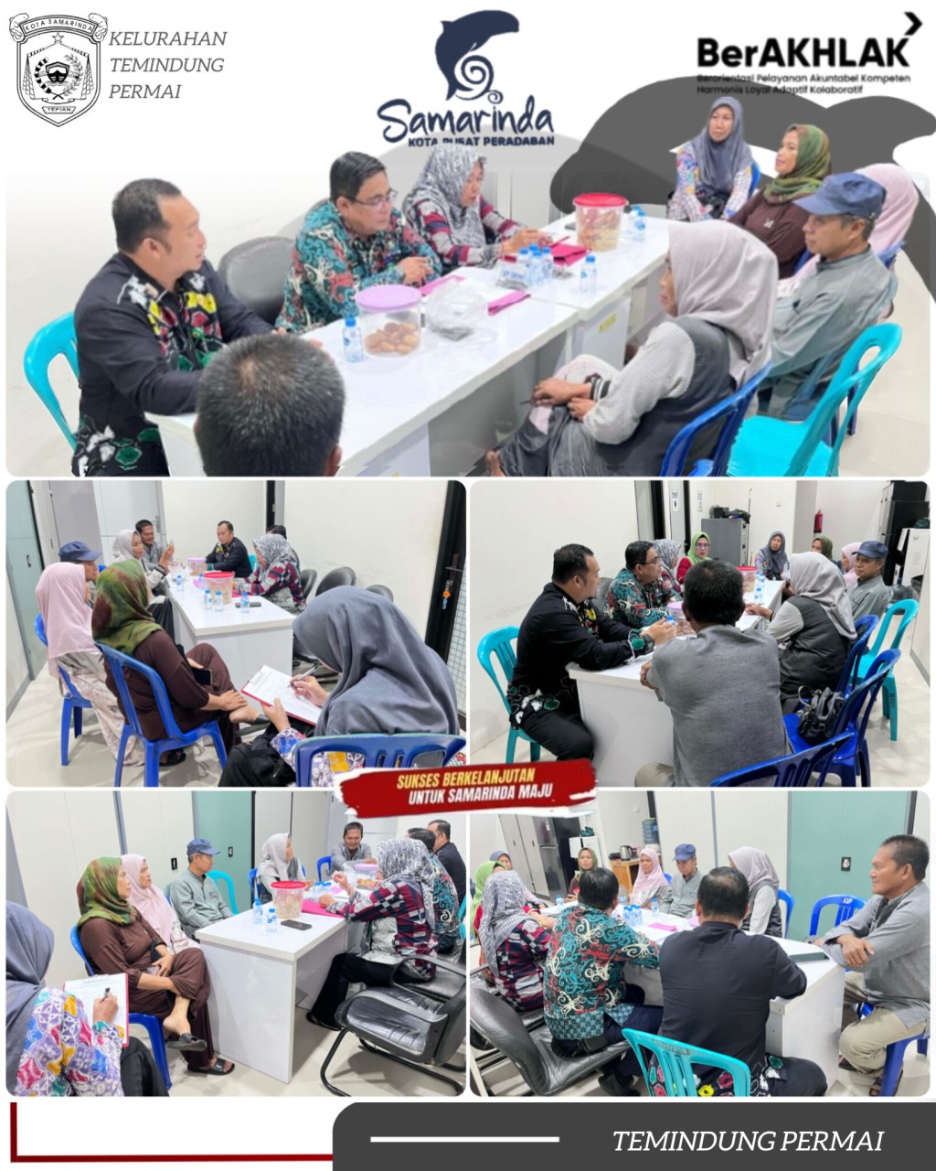 Rapat Koordinasi Batas Wilayah RT 034 dan RT 035 di Temindung Permai, Warga Diminta Sesuaikan Domisili