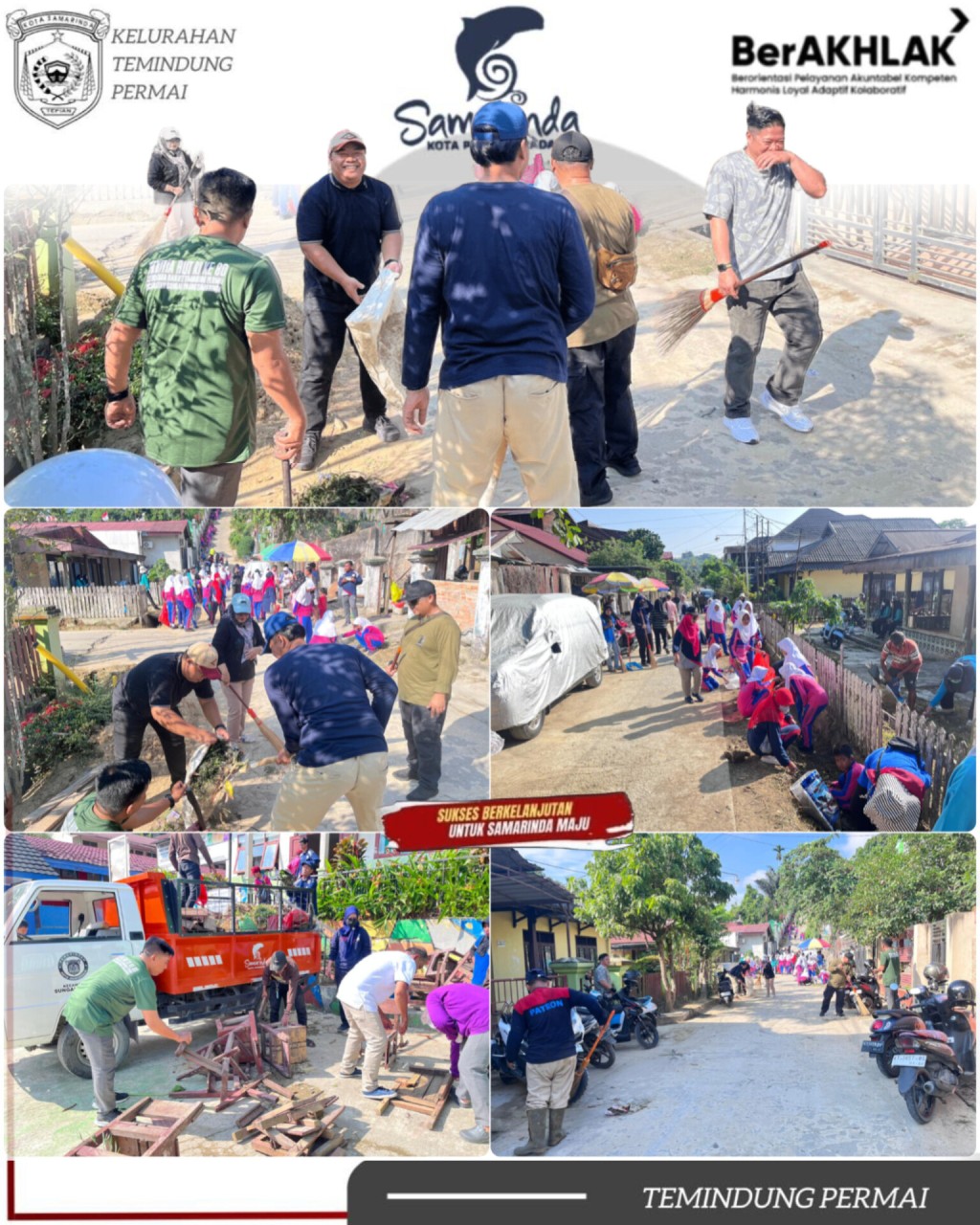 Gotong Royong Sambut Lomba UKS